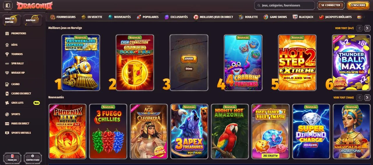 Dragonia Casino connexion